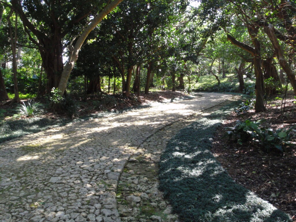 識名園の遊歩道