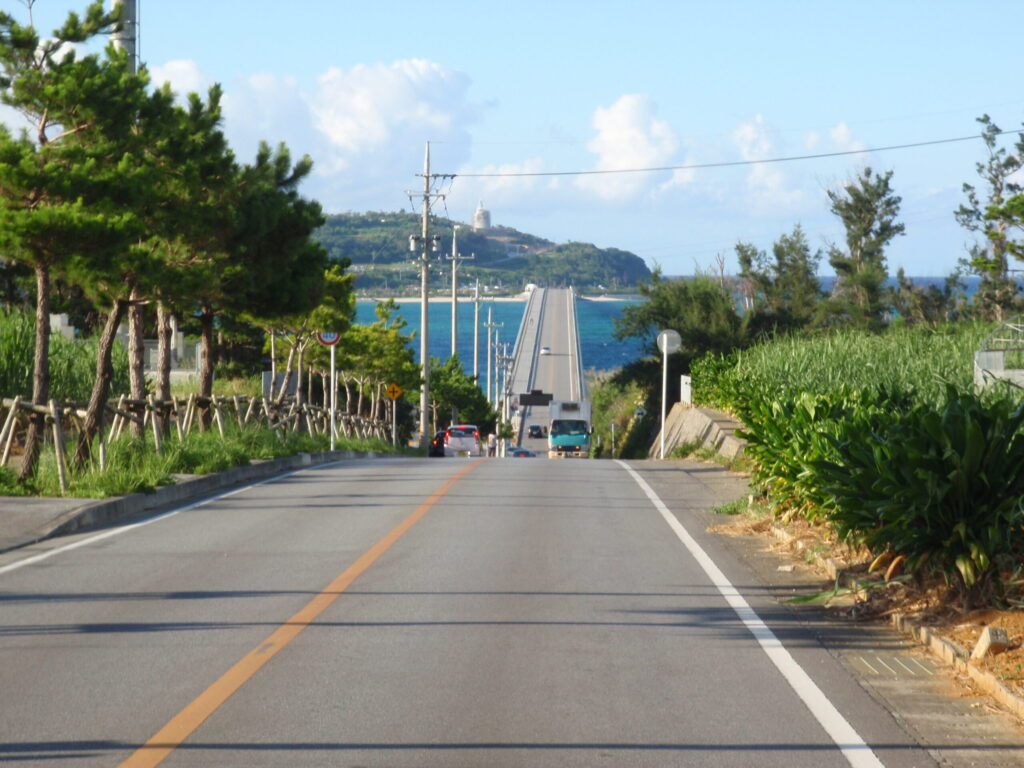 古宇利島が見える場所